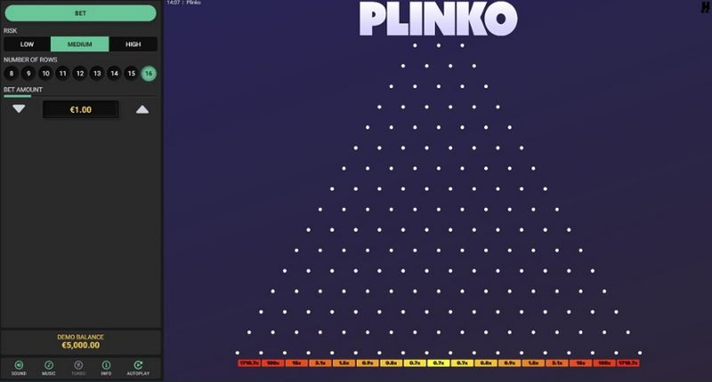 Онлайн-видеоигра Plinko Gambling Enterprise